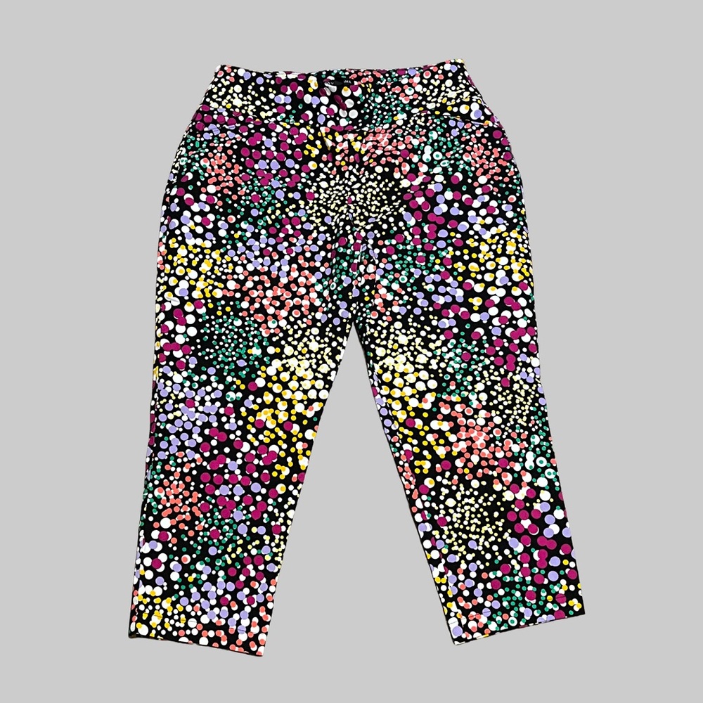 Versona Multicolor Polka Dot Trousers